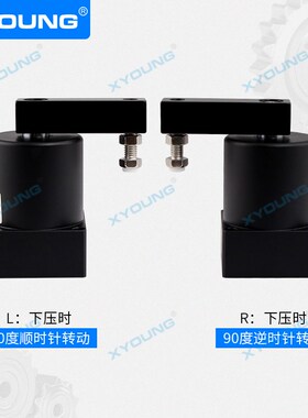 气动ASC5d0SR-90E下压转角夹具ASC50SL-180旋转夹紧气缸ASC50SL-4