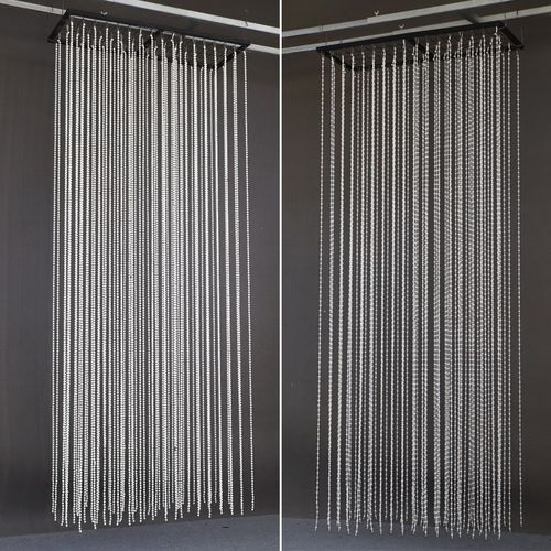 婚庆地球珠网格架吊顶布s置珍珠吊顶装饰水晶婚礼珠帘亮片布置道