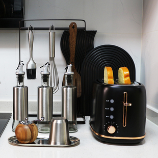 样板房厨房摆件组合软装饰品不锈钢锅具砧板N花艺道具轻奢全屋定