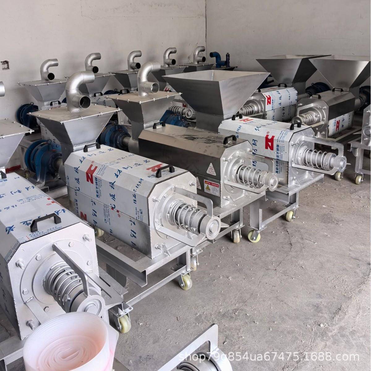 养殖场猪粪牛粪不锈钢干湿分离全自动上料粪便脱水机操作简单