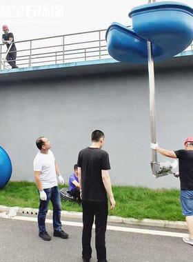 浮筒式高速水下搅拌器400LJB-4漂浮式立式旋流搅拌机悬吊式安装