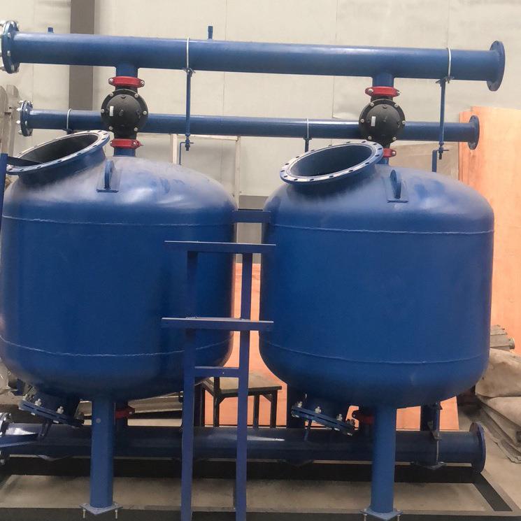浅层砂砂过滤工器业英循环水全自动反冲洗石砂锰罐式VVU原水处理