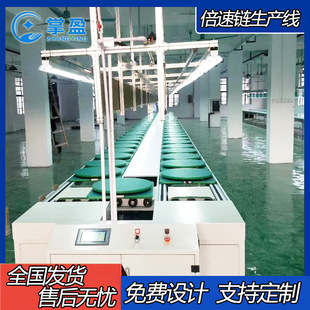 沖電樁輸送線快遞 倍速鏈流水線生產線自動化防靜電傳送帶車間組裝
