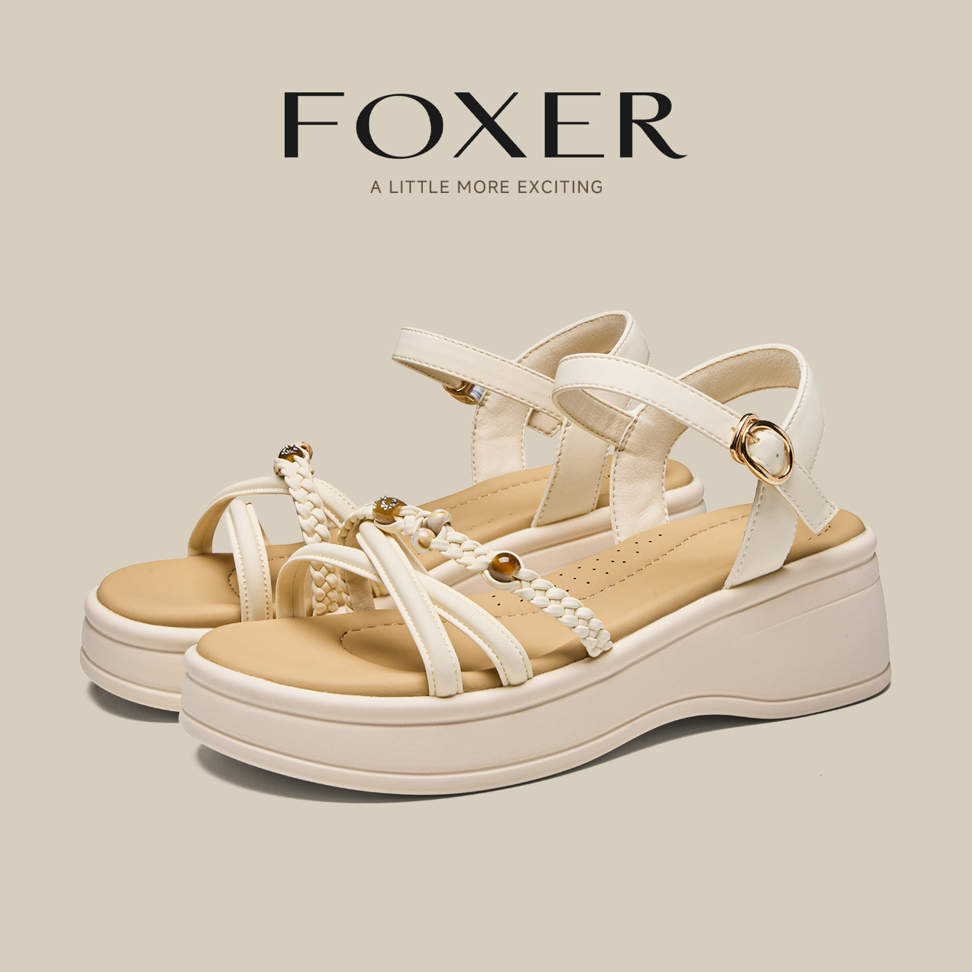 厚底凉鞋女夏季2026新款外穿配裙子小个子显高软底不累脚百搭女鞋