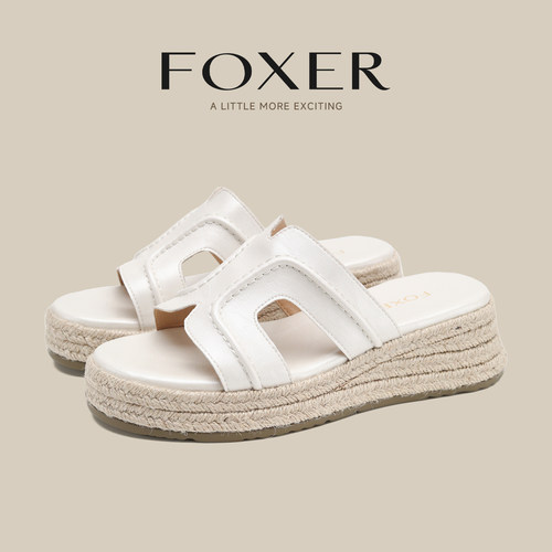 FOXER厚底拖鞋女2026新款夏季
