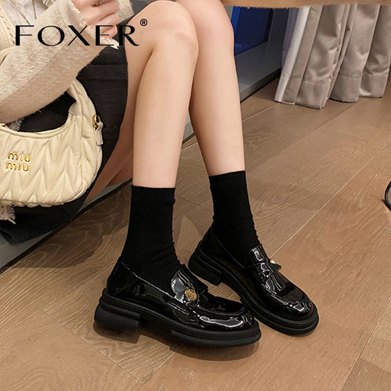 黑色乐福鞋女款2025新款夏秋季厚底小皮鞋通勤小个子增高黑色单鞋