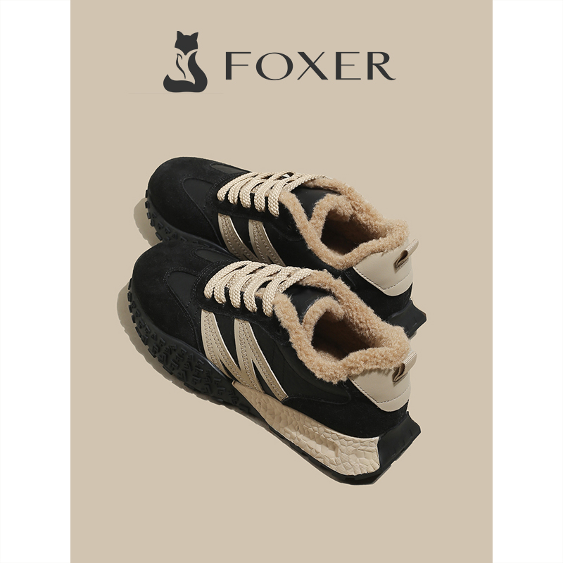 FOXER复古德训鞋女2024新