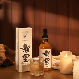 新里调和型麦芽威士忌日本原装进口洋酒43度带盒日威700ml