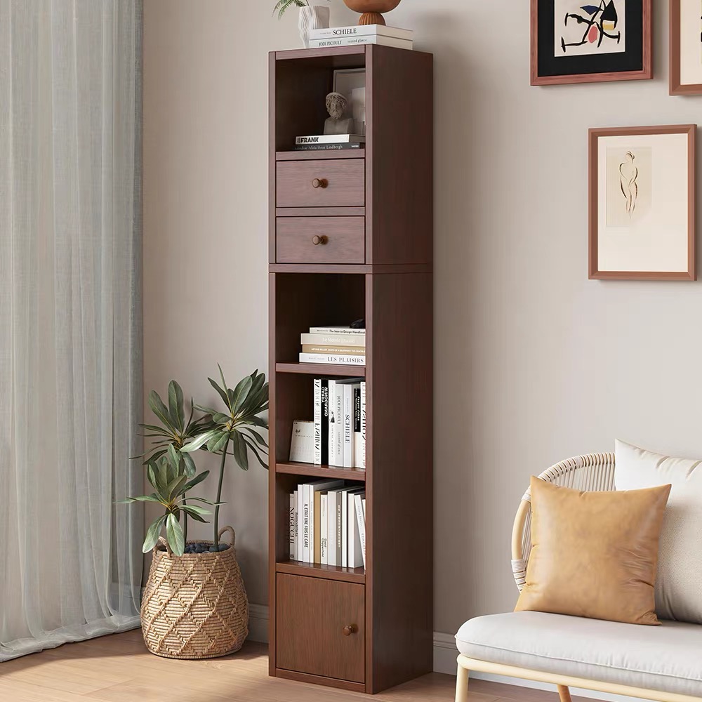 速发床架实地置物架简易书边落木窄缝柜客厅夹缝柜卧室收纳柜转角