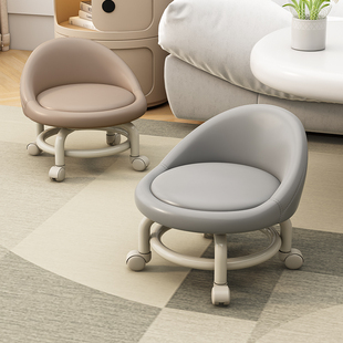 速发向轮神轮矮家凳用换鞋小凳子带娃滑器移动靠背凳儿童可移动板