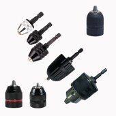 热销六角柄转换钻夹头批嘴六角转换手电钻夹头电动气动螺丝刀转换