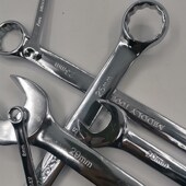 热销梅开两用扳手镜面抛光呆扳一头梅花一头开口6720232526282941