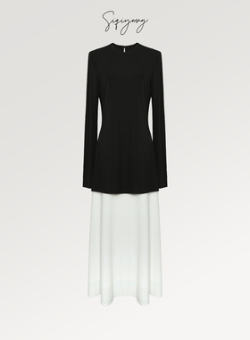 SIQIYOUNG 巴黎七区-假两件连衣裙 现货【活动】