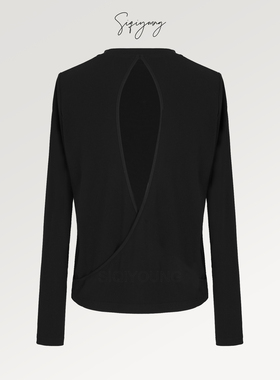 SIQIYOUNG ALSA交叉露背上衣 设计感打底衣修身显瘦【活动】