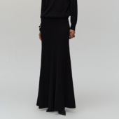 SIQIYOUNG 100%山羊绒优雅半身裙现货 巴黎往事 简约气质羊绒半裙