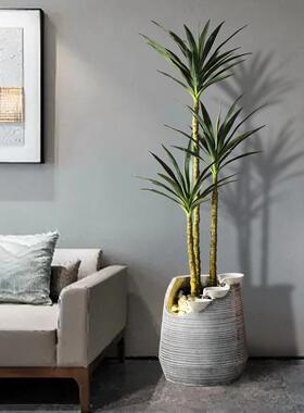 流水喷泉盆景创意ins摆件办公室落地北欧家居室内客厅装饰工艺品