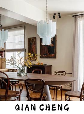 法式MURANO玻璃南洋中古客厅穆拉诺轻奢水晶餐厅覆古别墅楼梯吊灯