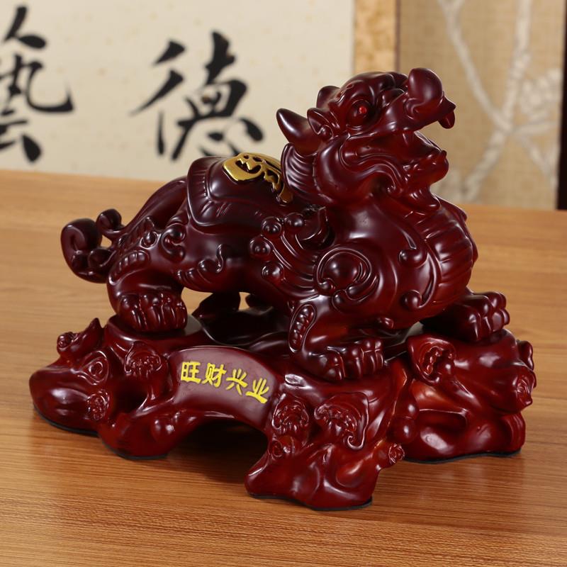 招财貔貅摆件公母一对家居客厅酒柜办公室桌开业礼品收银台礼物