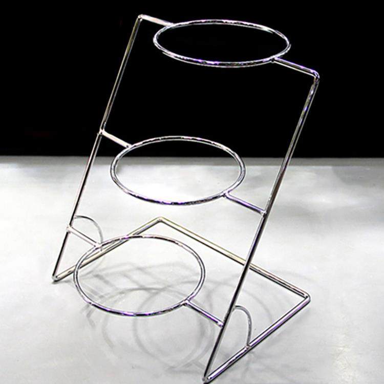 三层火锅菜架菜盘展示架凉菜盘置物台调料碗架子多层盘子菜品支架