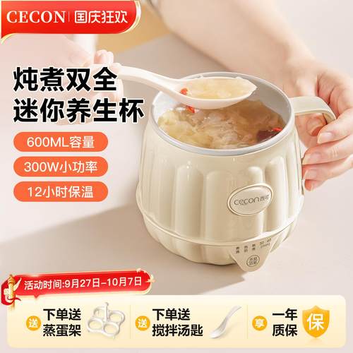 养生杯mini一人养生壶小型办公室煮茶壶迷你女士炖煮一体电煮杯