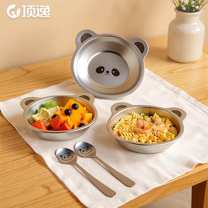 顶逸宝宝副食品碗304不锈钢可爱卡通专用食品级儿童餐具吃饭专用,餐饮具,碗,淘宝优惠券,粉丝福利购,淘宝优惠卷