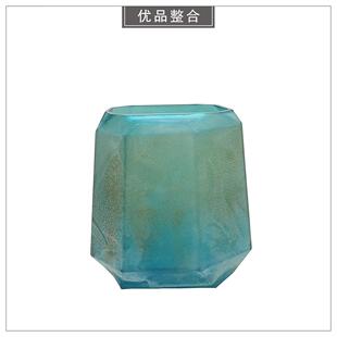 现代样板间客厅茶几创意家居软装饰品绿色玻璃摆件BJ159-75-27