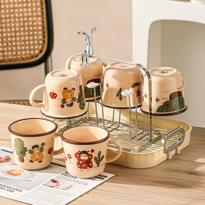 水杯家用套装2025新款客厅待客杯子套装乔迁新居家庭茶具茶杯杯具