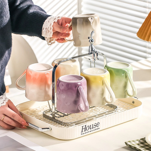 陶瓷水具套装家用2026新款杯子客厅马克杯水杯一家人个人专用茶杯