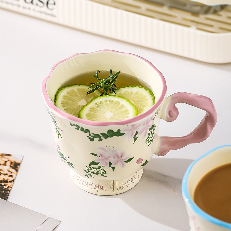 特别好看的马克杯家用喝水办公室陶瓷咖啡杯情侣杯子可爱精致水杯,餐饮具,马克杯,淘宝优惠券,粉丝福利购,淘宝优惠卷