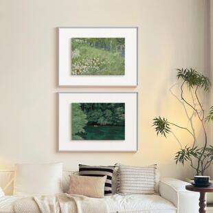 法式复古高级感客厅装饰画中古风沙发背景墙玄关餐厅卧室小众挂画