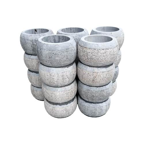 柱墩青石顶石石础柱基石雕花虾红花岗岩老石墩彷古麻石欧式石墩皮