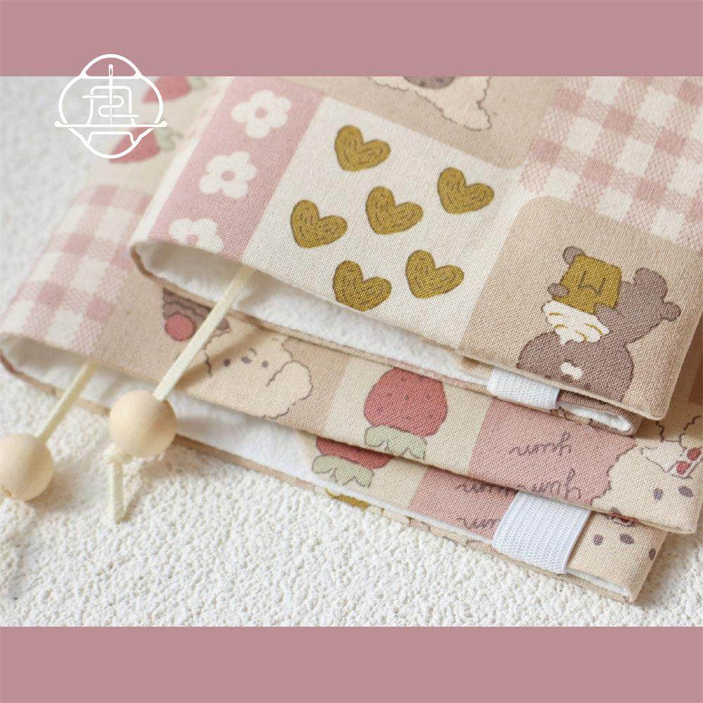 真我 樱桃可可熊 复古日系手工布书衣A5A6手帐本记事本文创礼物,文具电教/文化用品/商务用品,笔记本/记事本,淘宝优惠券,粉丝福利购,淘宝优惠卷