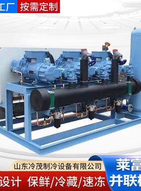 Refcomp活塞并联机组蔬菜水果保鲜海鲜肉类冷冻大型工业