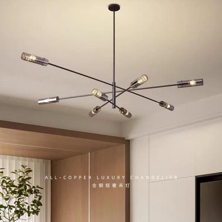 2灯02灯5全铜现代餐简约厅餐桌极简饭64276厅设计师吊圆环高端吊