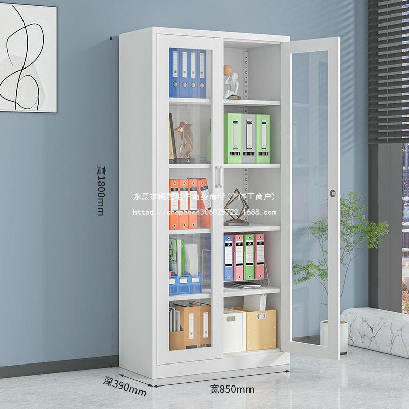 铁皮件柜办公资料档柜案钢MIG制凭证柜家用更储物柜带衣文锁柜子