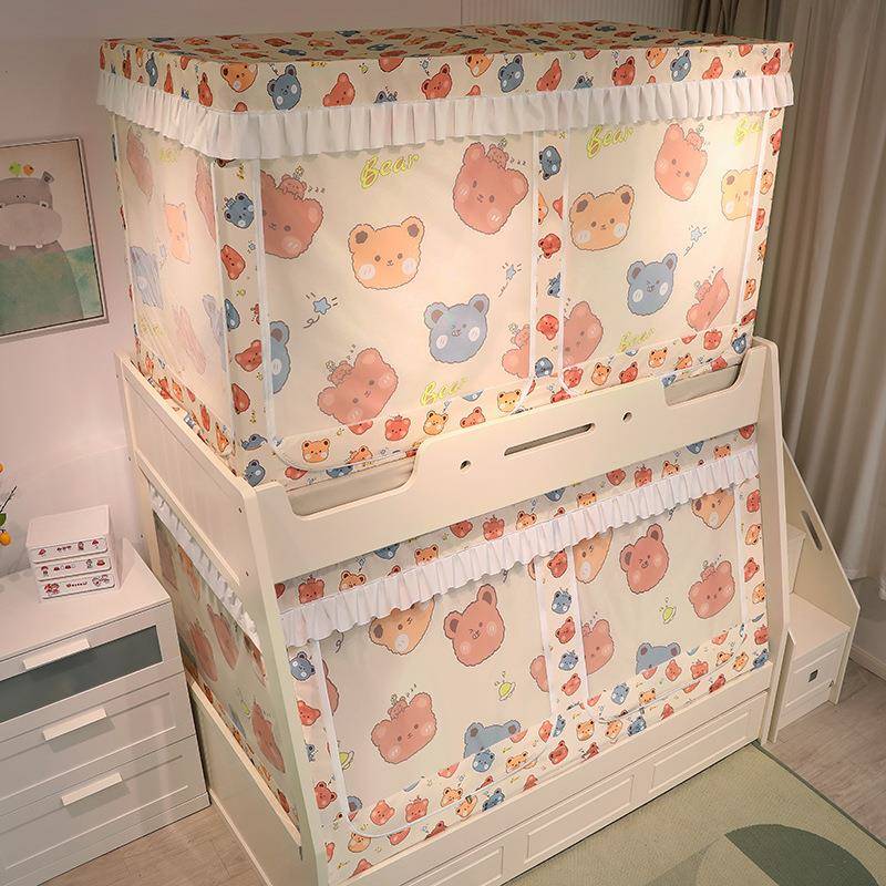 20花25新款30OBY8多开门卡印遮通2光子母床蚊帐