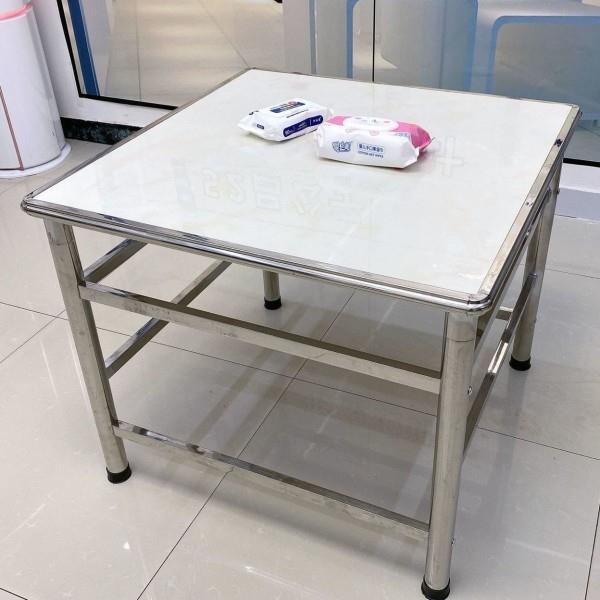 加钢瓷砖桌架家用吃饭学习餐桌正方形长不方锈形新F77JJMM9厚款不