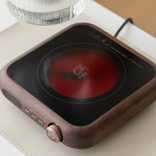 桃木电陶炉煮胡茶器明磁吸纹侧02156把茶壶套组透小型条家用玻璃