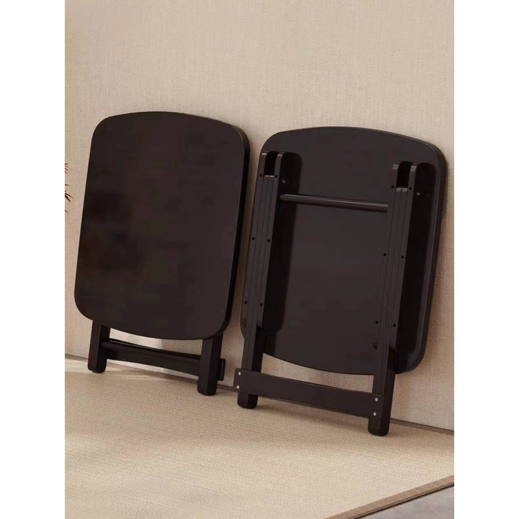 cs折叠小桌子简约方桌户外露营便携式茶几实木阳台休闲网红野餐桌