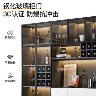 酒柜餐柜一体靠墙高现代简约轻茶奢客厅餐厅家用玻璃MFD水储物边