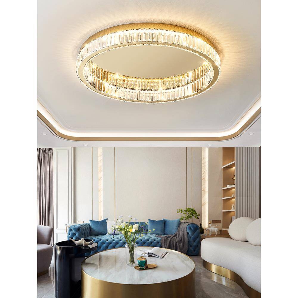 水大晶吸顶灯客KMD-2004厅大2025年新款简约组现代气三室两厅灯具