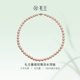 礼兰珠宝 S925银淡水曼塔玫瑰项链无核近正圆强光珍珠颈链送妈妈