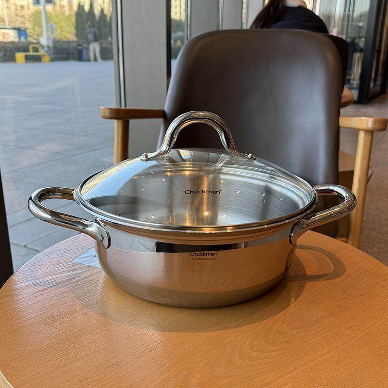 太太厚实瞭！18/10不锈钢家用炒菜汤锅火锅电磁炉燃气通用26-30cm,厨房/烹饪用具,火锅,淘宝优惠券,粉丝福利购,淘宝优惠卷