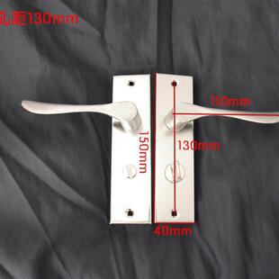 不锈钢老式通用型门把手孔距130mm卫生间厕所单舌无钥匙门锁球形