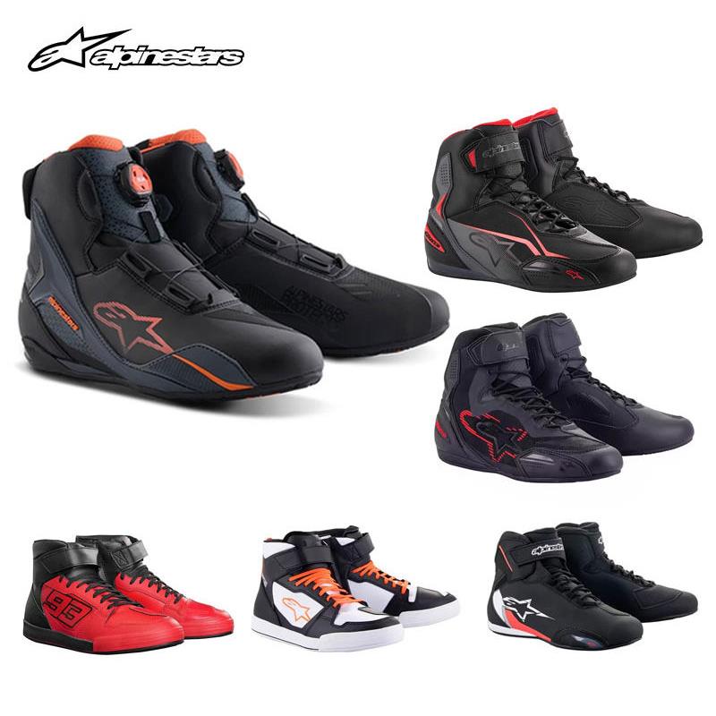 A星摩托车骑行鞋休闲防摔机车靴FASTER-3/4四季男女透气防水MM93