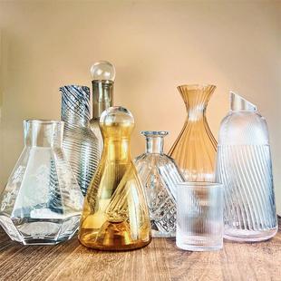 95禾樱北欧轻奢玻璃套装家用创意醒酒器水壶高颜值葡萄酒水杯包邮