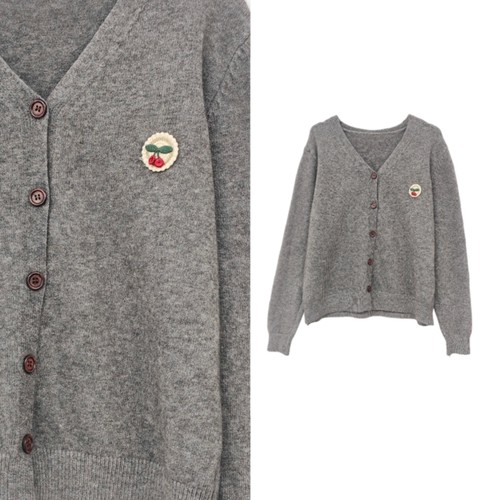 【甜甜专享】【PO价暖冬开衫】面料密度贼好~高支高密贴标绣开衫