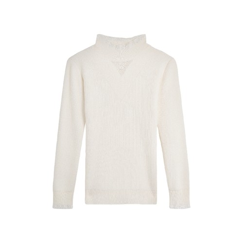 【甜甜专享】【人手1件 暖冬局】加绒一体绒~洋气木耳边加绒毛衣