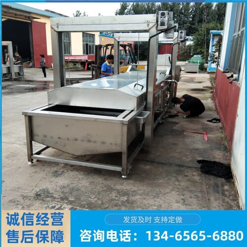 不锈钢冻肉块清洗解冻机  鸡翅解冻流水线   鲅鱼化冻设备 义康牌