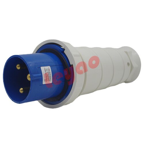 IP67防水工业插头125A/3P蓝色